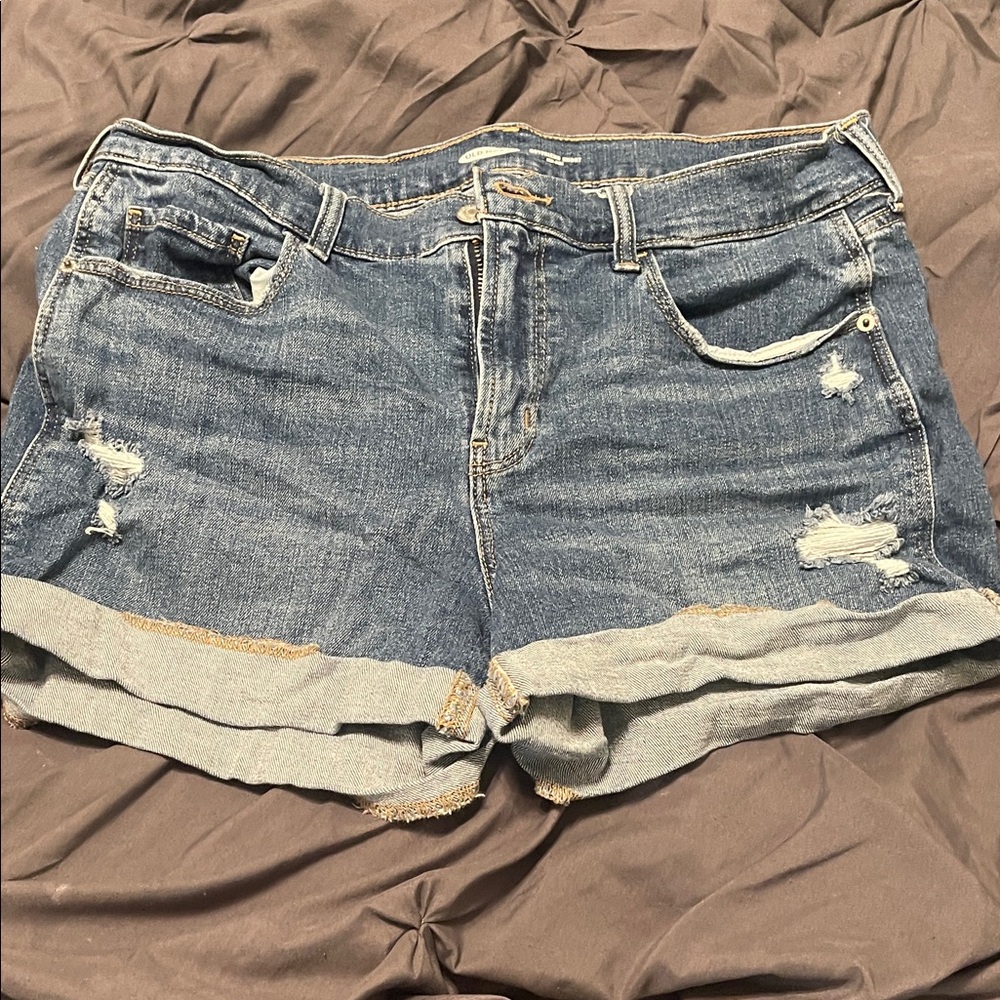 Denim Distressed Women Shorts